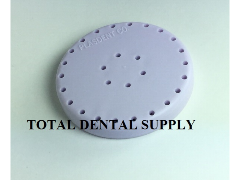 Dental Bur Holder - Holds FG 28 Burs - PURPLE - MAGNETIC - AUTOCLAVABLE
